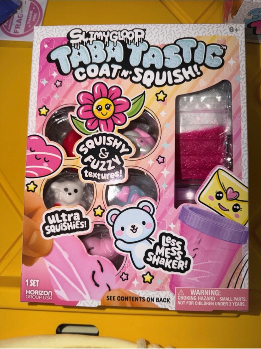Tabba Tastic Coat 'n' Squish! Kids Play Set - Pink